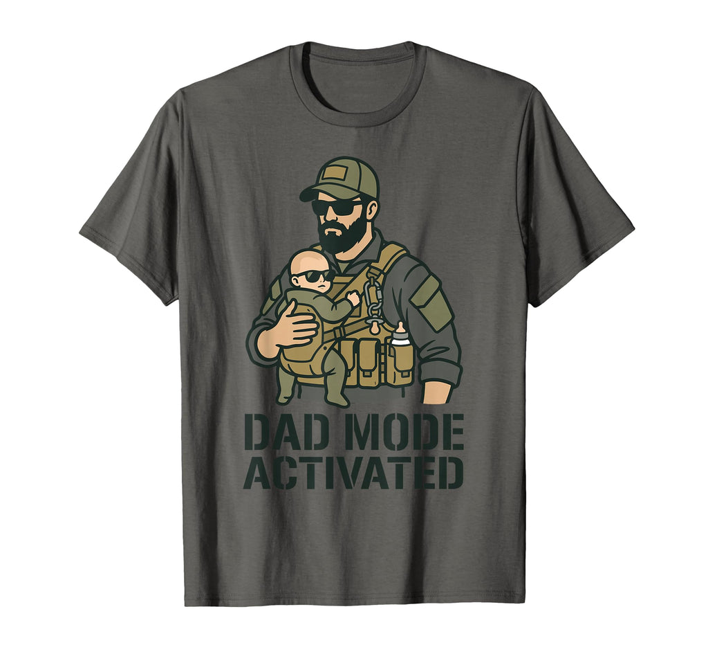 Dad Mode Activated Tactical Carrier T-Shirt - Minimalist Print Men Women - T-Shirt, Sweatshirt, Hoodie