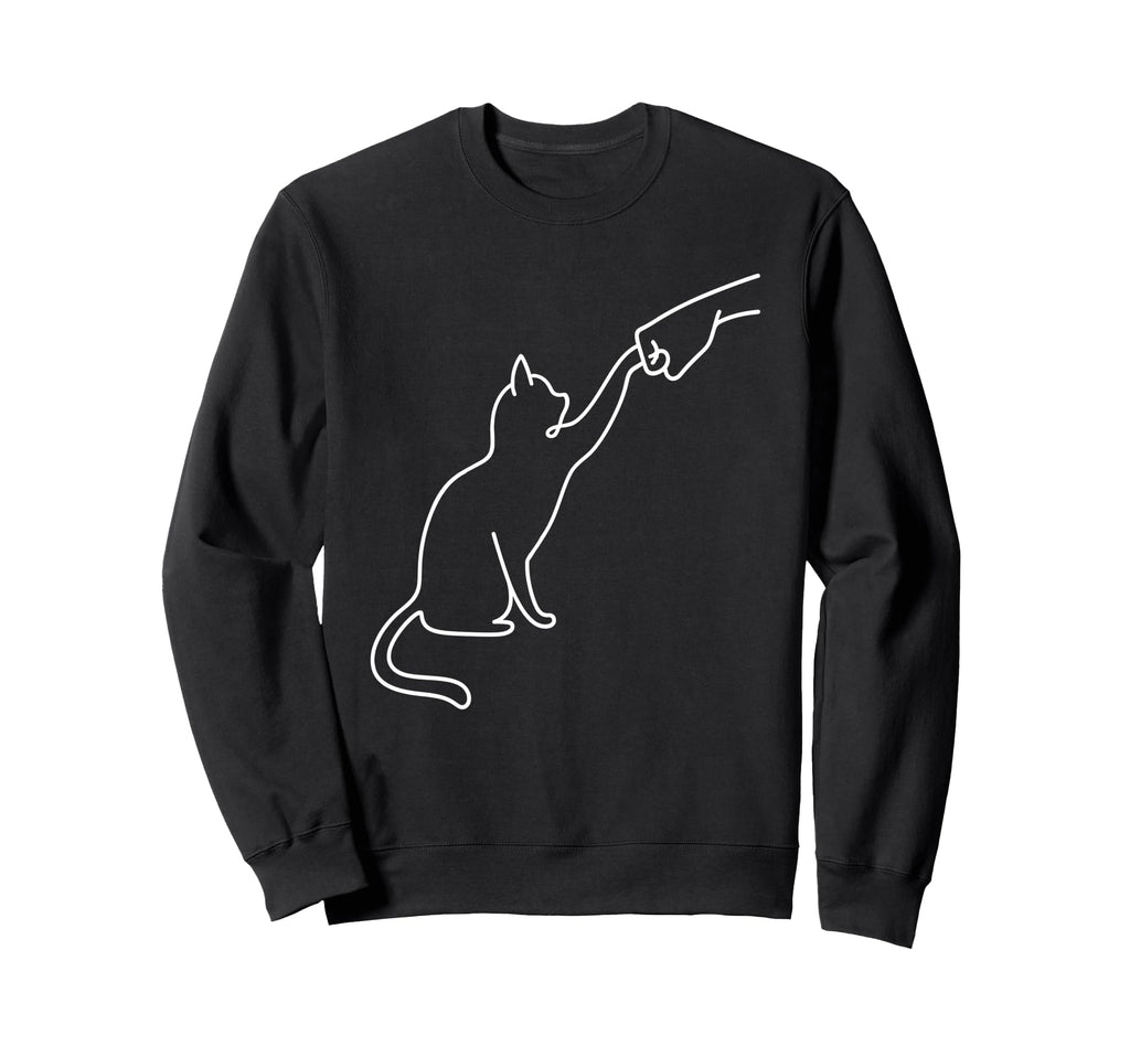 Pet I Love My Cat Fist Bump Best Friend Sweatshirt - Graphic Print Unisex - T-Shirt, Sweatshirt, Hoodie