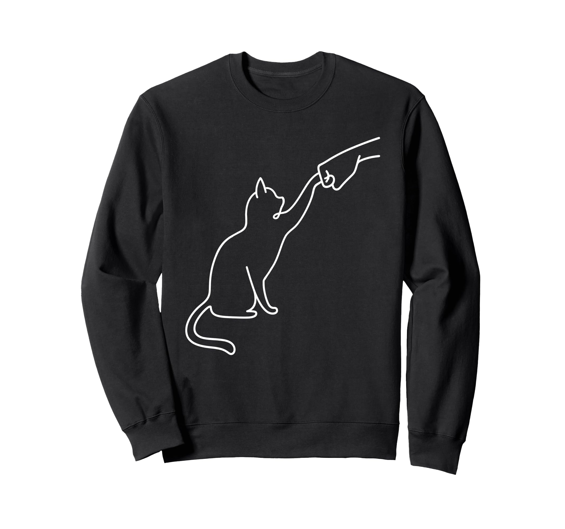 Pet I Love My Cat Fist Bump Best Friend Sweatshirt - Graphic Print Unisex - T-Shirt, Sweatshirt, Hoodie