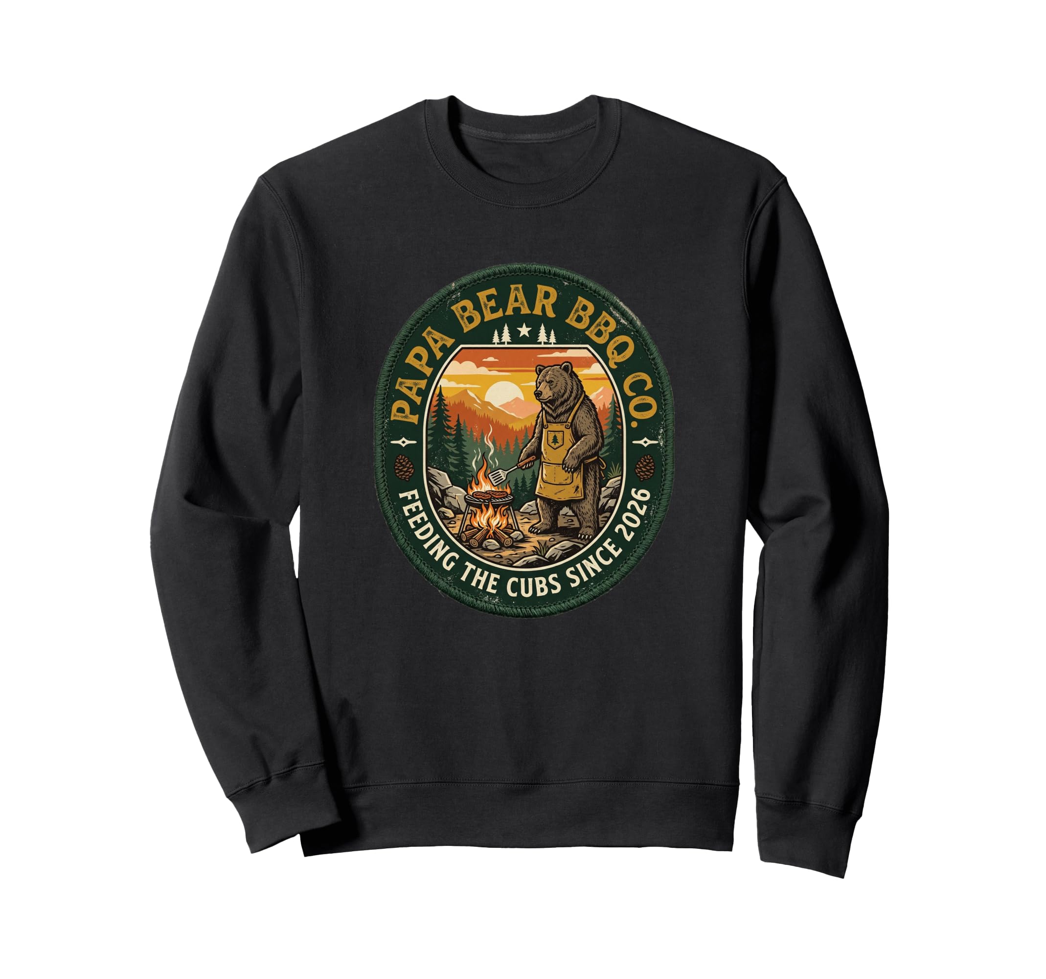 Feeding Cubs Since 2026 Papa Sweatshirt - Fun Novelty Design Men Women - T-Shirt, Sweatshirt, Hoodie