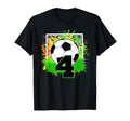 4Th Birthday Soccer 4 Year Old T-Shirt - Casual Everyday Wear Men Women - T-Shirt, Sweatshirt, Hoodie