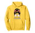 Kinda Busy Raising Ballers Messy Bun Hoodie - Novelty Apparel for Adults - T-Shirt, Sweatshirt, Hoodie