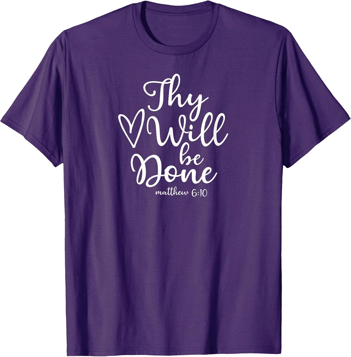 Inspirational Thy Will Be Done Faith Family - Adult & Kids T-Shirts, Sweatshirts & Hoodies apparel design preview 1