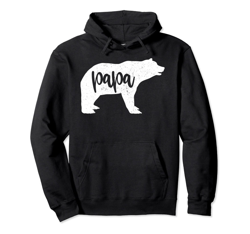Papa Bear Funny Family Animal Dad Hoodie - Trendy Graphic Unisex - T-Shirt, Sweatshirt, Hoodie