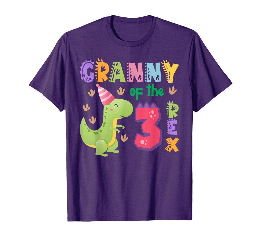 Granny Three Rex Birthday Dinosaur T-Shirt - Minimalist Print Men Women - T-Shirt, Sweatshirt, Hoodie