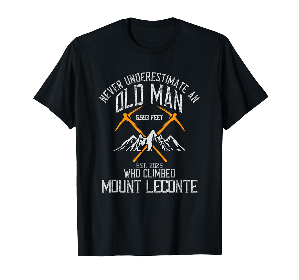 Never Underestimate Old Who Climbed Mt T-Shirt - Novelty Apparel Men Women - T-Shirt, Sweatshirt, Hoodie