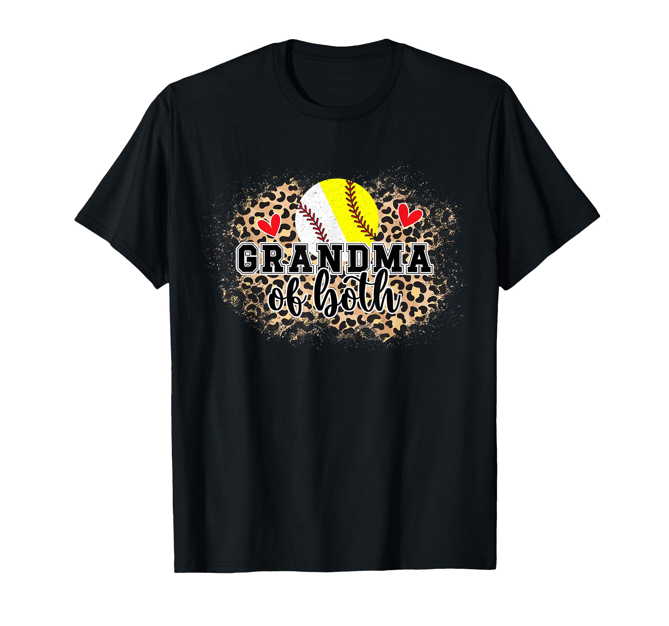 Grandma Both Baseball Softball Grandma T-Shirt - Trendy Graphic Unisex - T-Shirt, Sweatshirt, Hoodie
