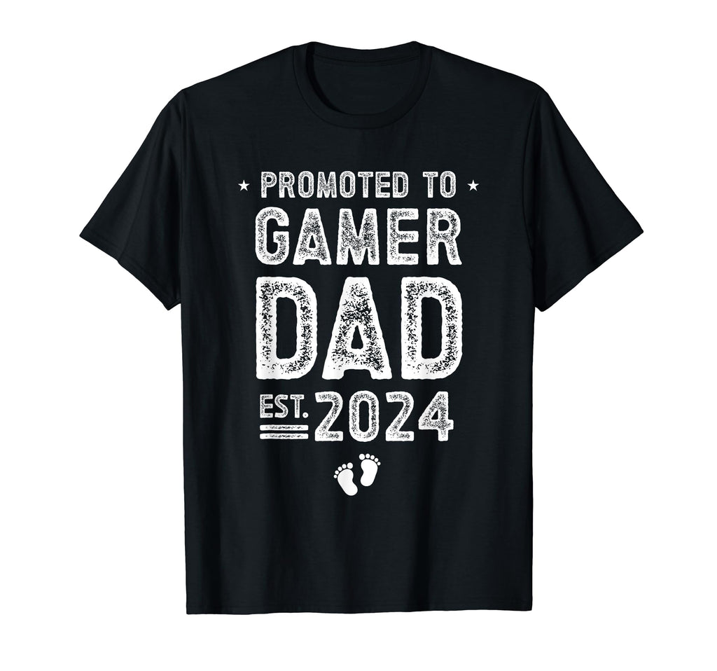 Promoted To Dad Gamer 2024 Soon To Be T-Shirt - Graphic Print Men Women - T-Shirt, Sweatshirt, Hoodie