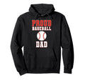 Proud Baseball Dad Game Day Sports Hoodie - Minimalist Print Men Women - T-Shirt, Sweatshirt, Hoodie