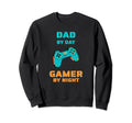 Dad Day Gamer Night Funny Gift Sweatshirt - Minimalist Print Men Women - T-Shirt, Sweatshirt, Hoodie