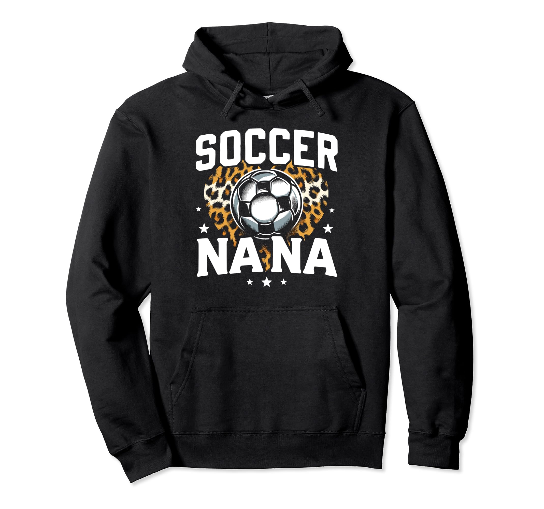 Soccer Nana Heart Sport Lover Mothers Hoodie - Trendy Graphic for Adults - T-Shirt, Sweatshirt, Hoodie
