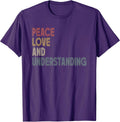 Peace Love And Understanding Inspirational Quote - Adult & Kids T-Shirts, Sweatshirts & Hoodies apparel design preview 1