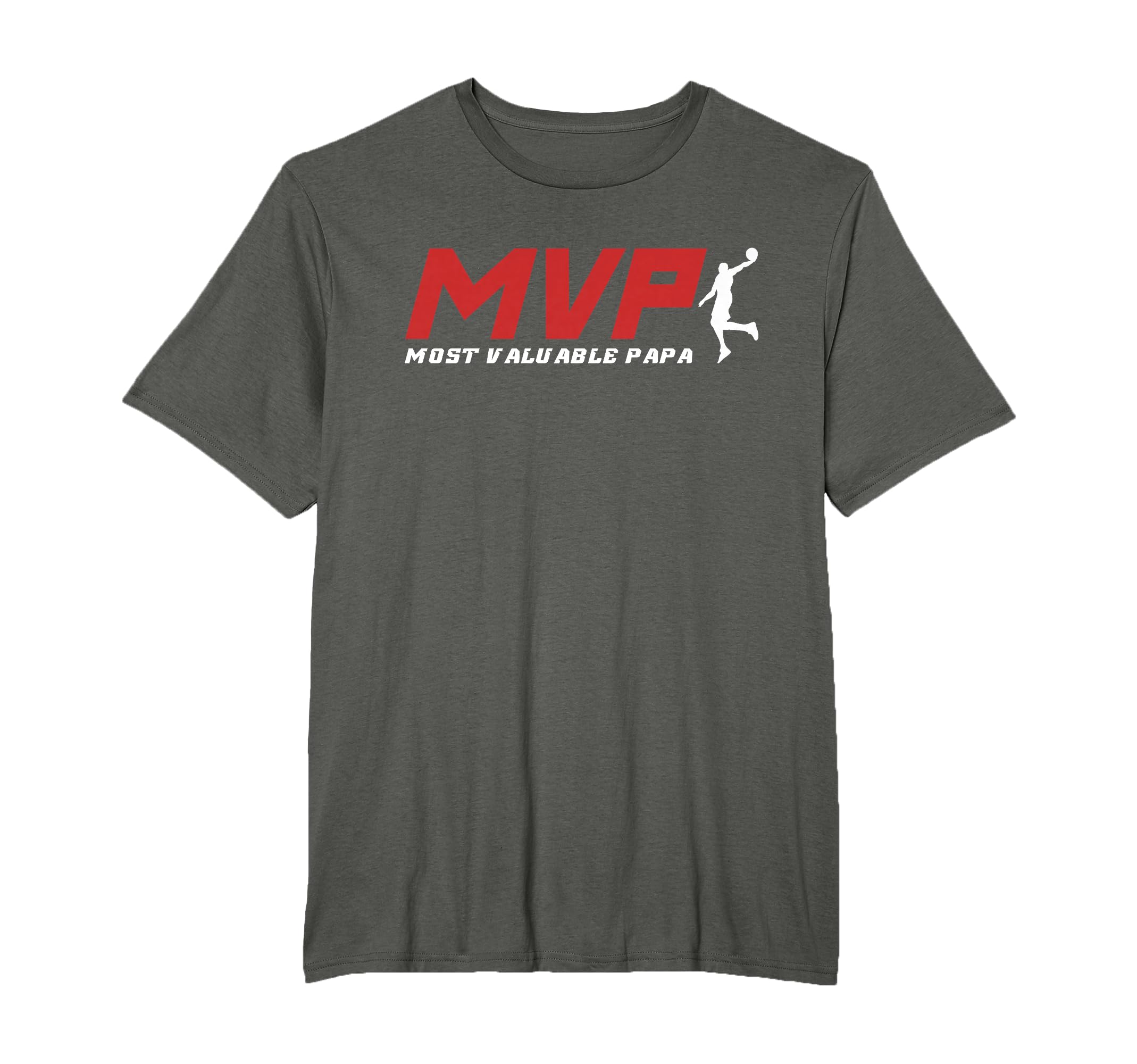 Mvp Most Valuable Papa Basketball Dad T-Shirt - Trendy Graphic for Adults - T-Shirt, Sweatshirt, Hoodie