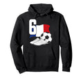 6 Soccer Birthday Gift Soccer Fan Hoodie - Custom Art Print Men Women - T-Shirt, Sweatshirt, Hoodie