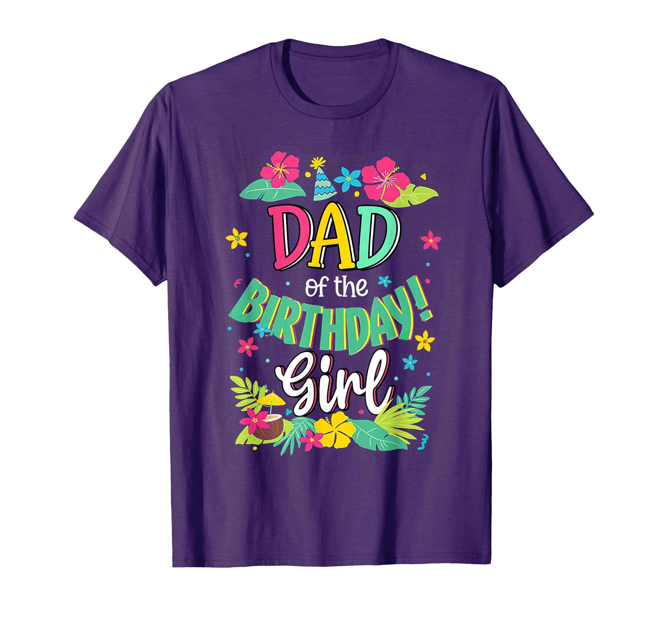 Dad Birthday Daddy Aloha Hawaii T-Shirt - Casual Everyday Wear for Adults - T-Shirt, Sweatshirt, Hoodie