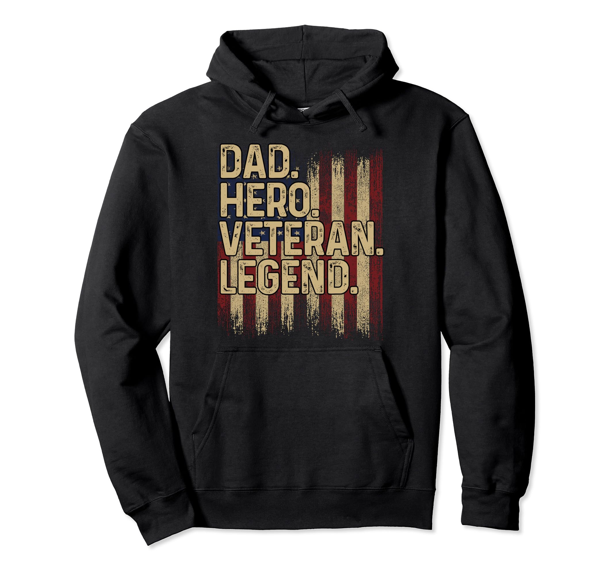 Dad Hero Veteran Myth Legend Hero Hoodie - Custom Art Print Men Women - T-Shirt, Sweatshirt, Hoodie