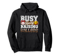 Busy Raising Ballers Leopard Softball Hoodie - Aesthetic Graphic Men Women - T-Shirt, Sweatshirt, Hoodie