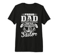 Mens Proud Dad United States Sailor Tri T-Shirt - Custom Art Print Unisex - T-Shirt, Sweatshirt, Hoodie
