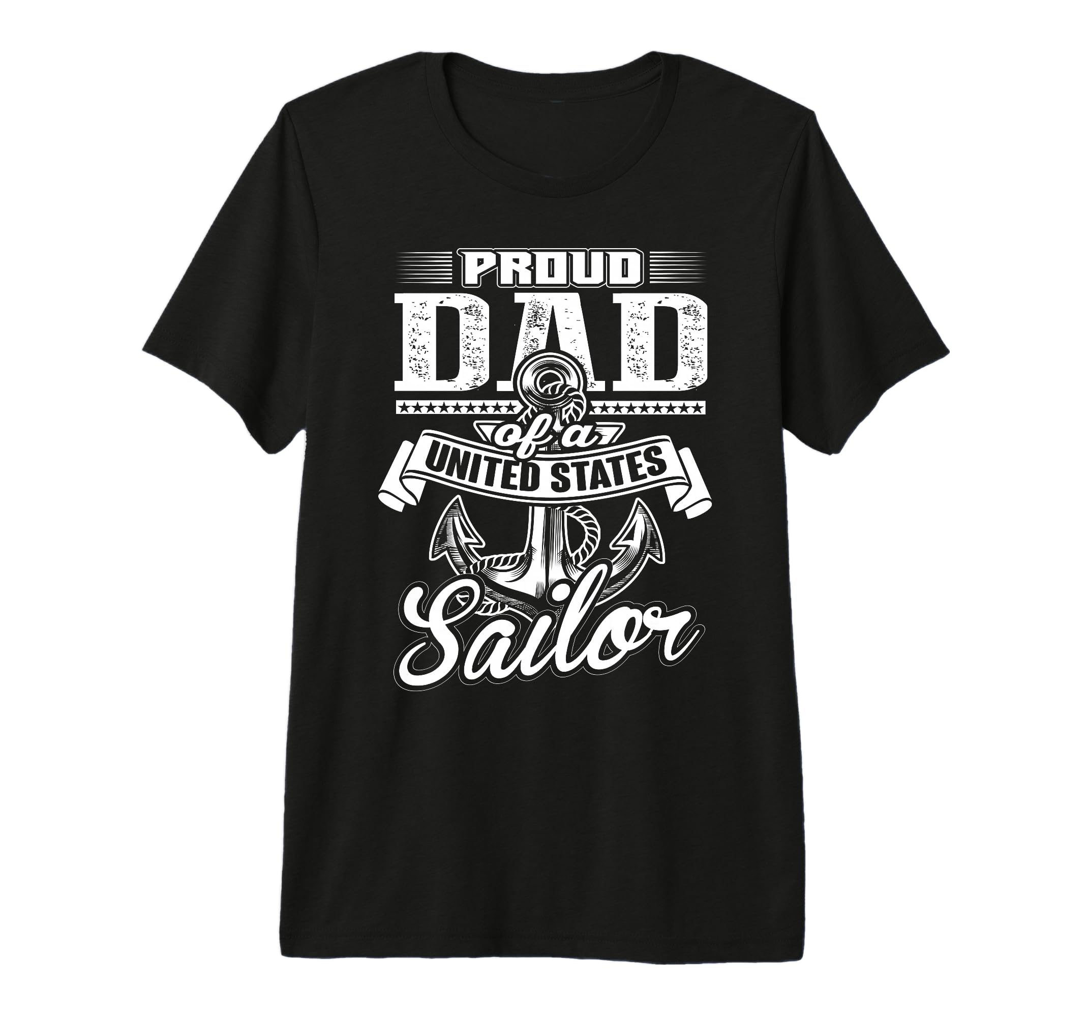 Mens Proud Dad United States Sailor Tri T-Shirt - Custom Art Print Unisex - T-Shirt, Sweatshirt, Hoodie