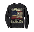 Military Boots Im Dad Opa Veteran Sweatshirt - Minimalist Print Unisex - T-Shirt, Sweatshirt, Hoodie
