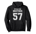 Number 57 Custom Proud Soccer Futbol Hoodie - Unique Graphic Men Women - T-Shirt, Sweatshirt, Hoodie
