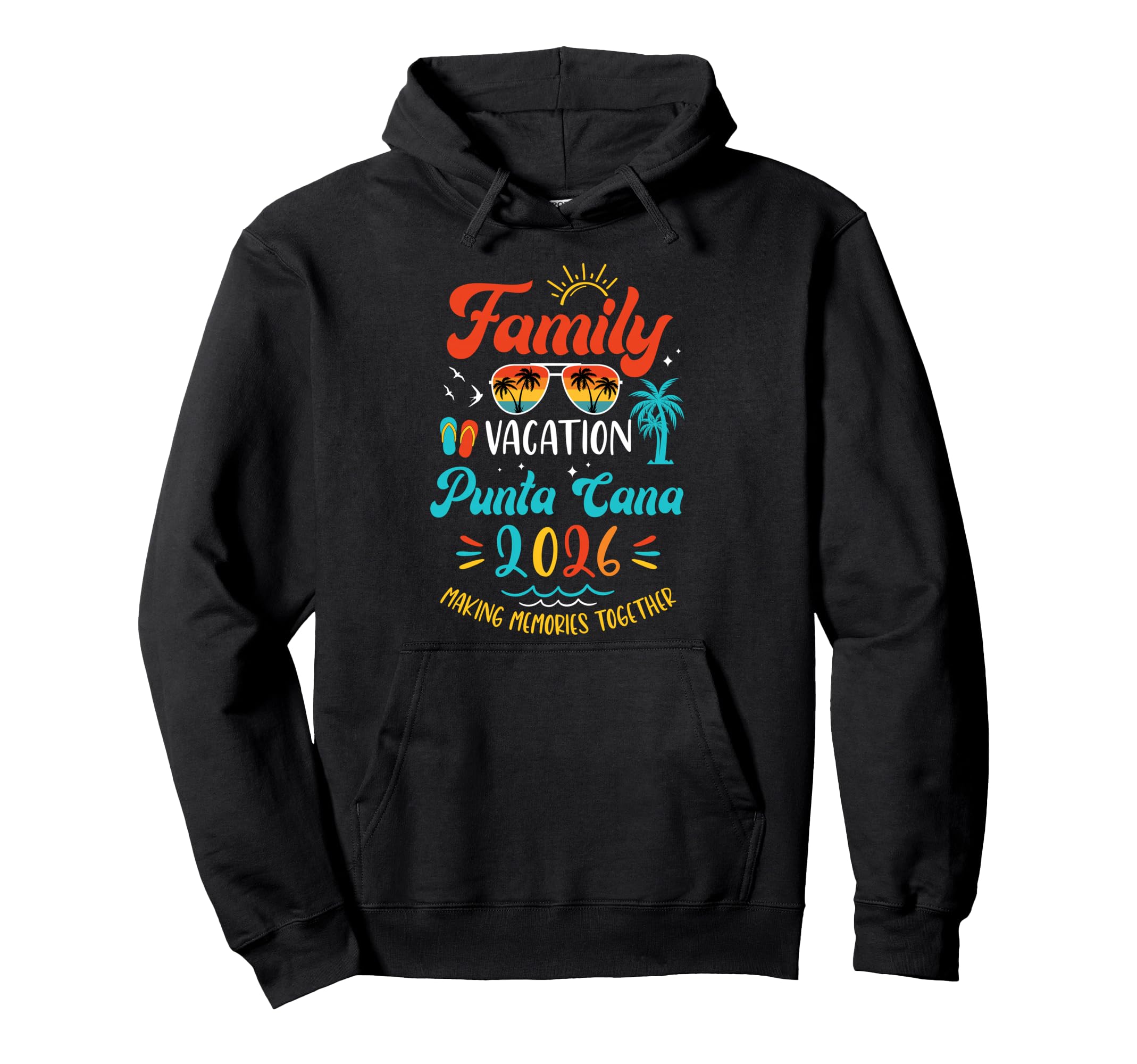 Family Vacation 2026 Punta Cana Hoodie - Minimalist Print Men Women - T-Shirt, Sweatshirt, Hoodie