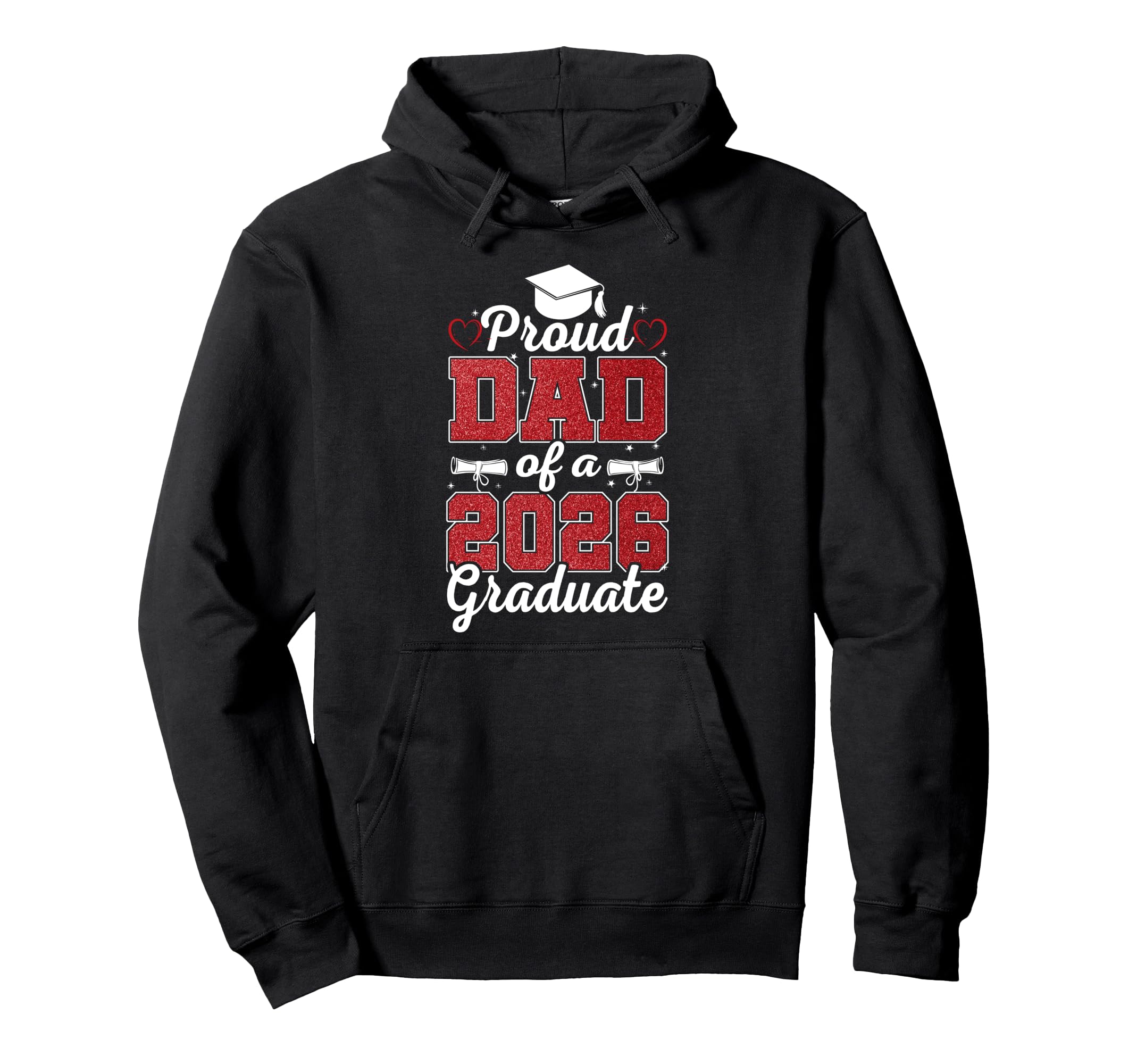 Super Proud Dad 2026 Graduate Awesome Hoodie - Unique Graphic for Adults - T-Shirt, Sweatshirt, Hoodie