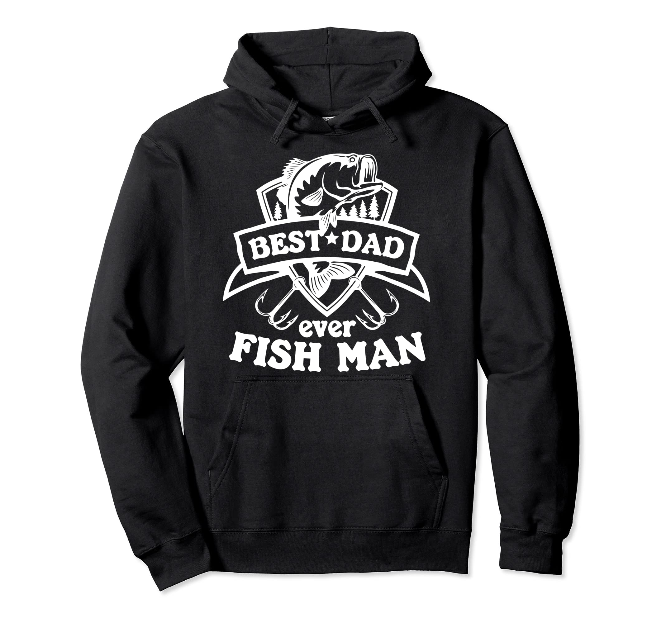 Best Dad Ever Fish Fishing Lovers Hoodie - Streetwear Style for Adults - T-Shirt, Sweatshirt, Hoodie
