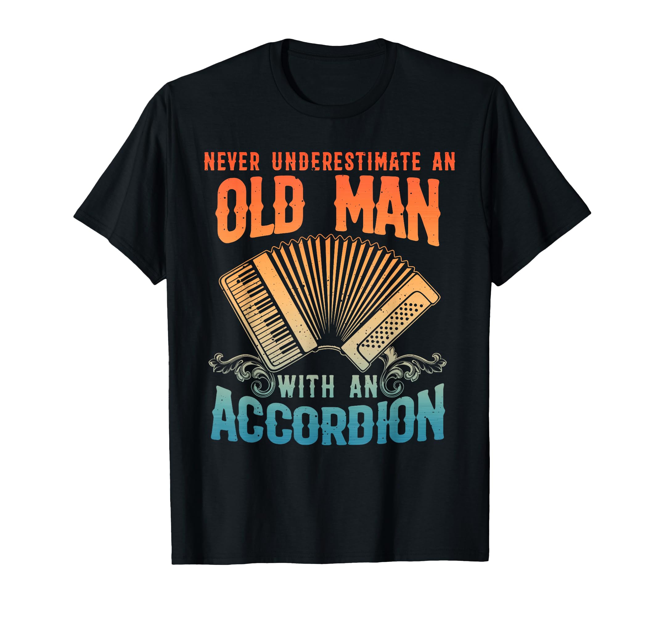 Funny Accordion Grandpa Dad T-Shirt - Custom Art Print for Adults - T-Shirt, Sweatshirt, Hoodie