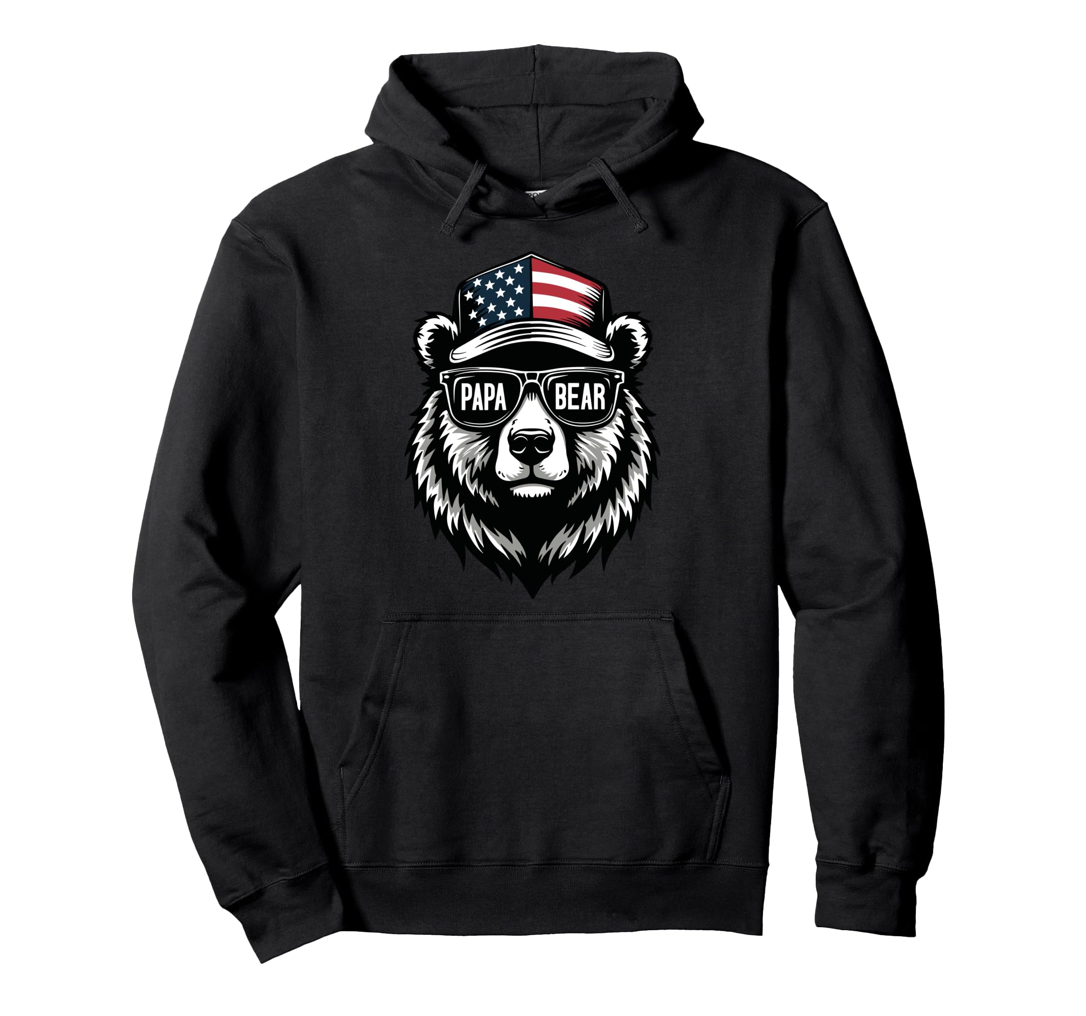 Papa Bear Dad Fathers Day Hoodie - Fun Novelty Design Men Women - T-Shirt, Sweatshirt, Hoodie
