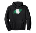 Nigeria Soccer Fan Tattered Flag Hoodie - Streetwear Style for Adults - T-Shirt, Sweatshirt, Hoodie