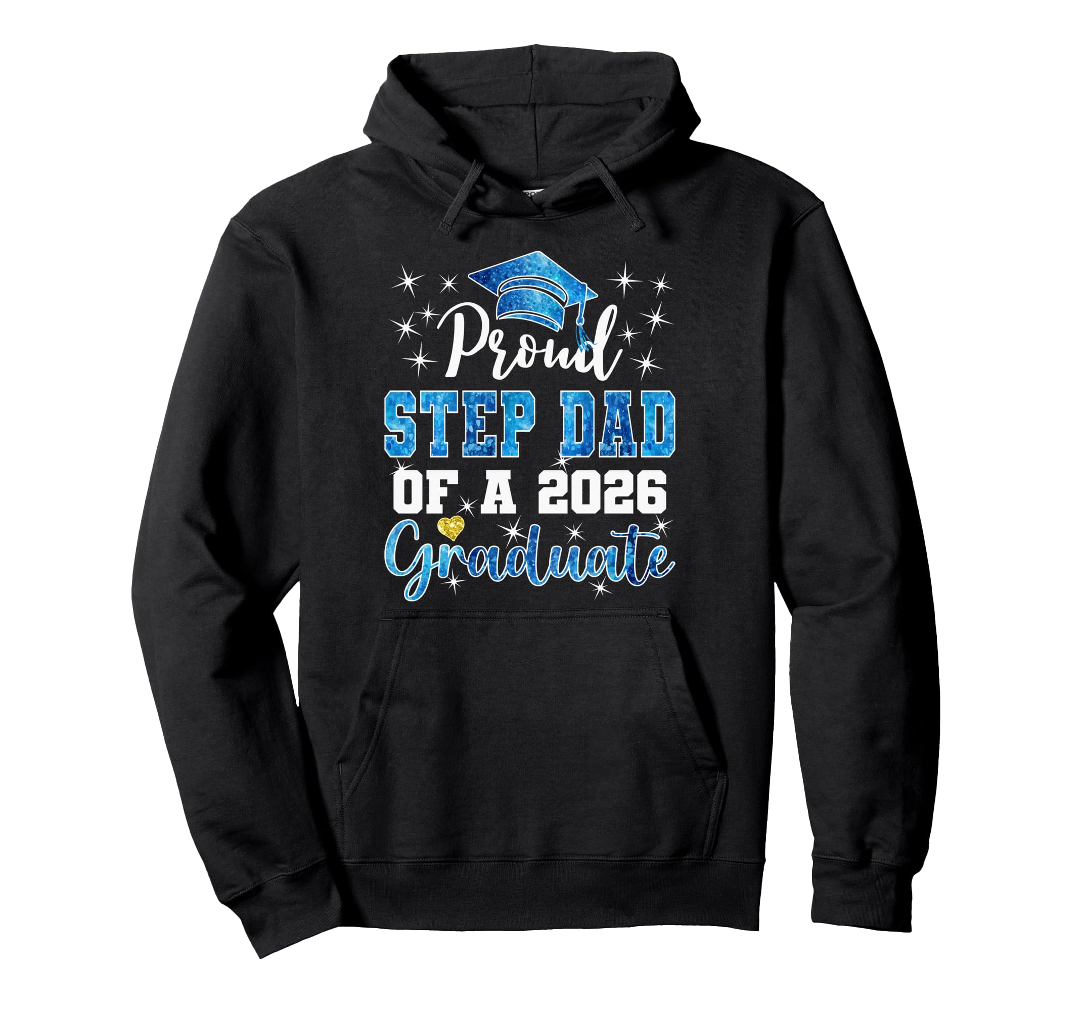 Super Proud Step Dad 2026 Graduate Hoodie - Minimalist Print Men Women - T-Shirt, Sweatshirt, Hoodie