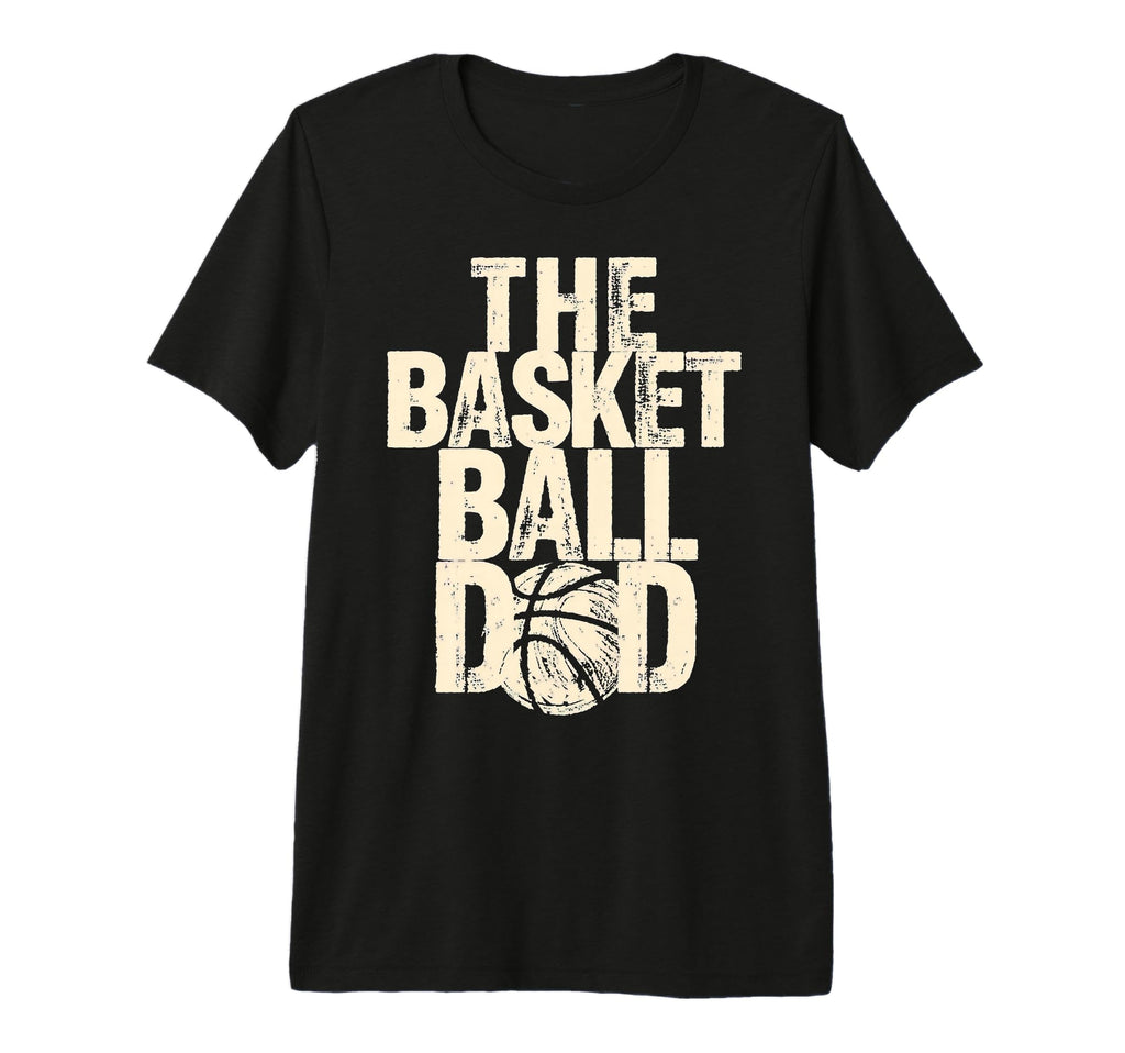 Fathers Day Basketball Dad Tri Blend T-Shirt - Unique Graphic Men Women - T-Shirt, Sweatshirt, Hoodie