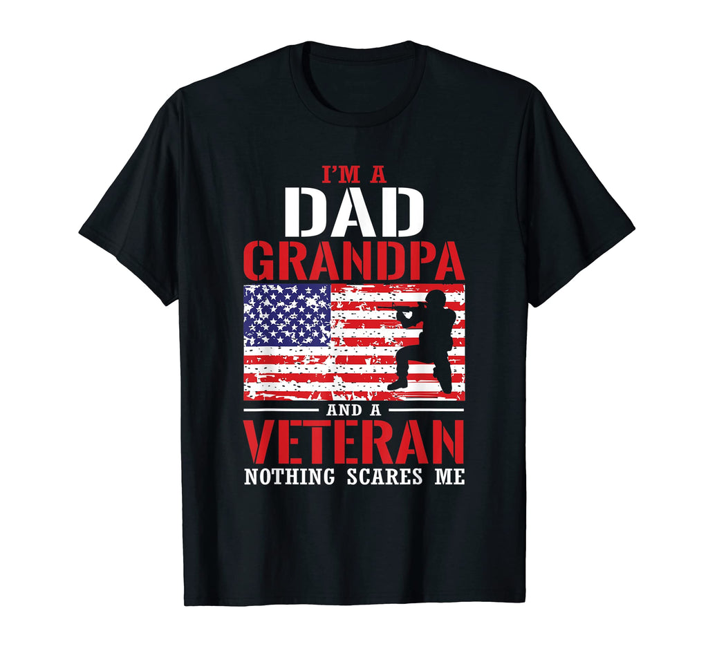 American Flag Dad Grandpa Veteran T-Shirt - Unique Graphic for Adults - T-Shirt, Sweatshirt, Hoodie