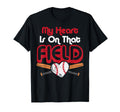 My Heart That Field Baseball Girlfriend T-Shirt - Minimalist Print Unisex - T-Shirt, Sweatshirt, Hoodie