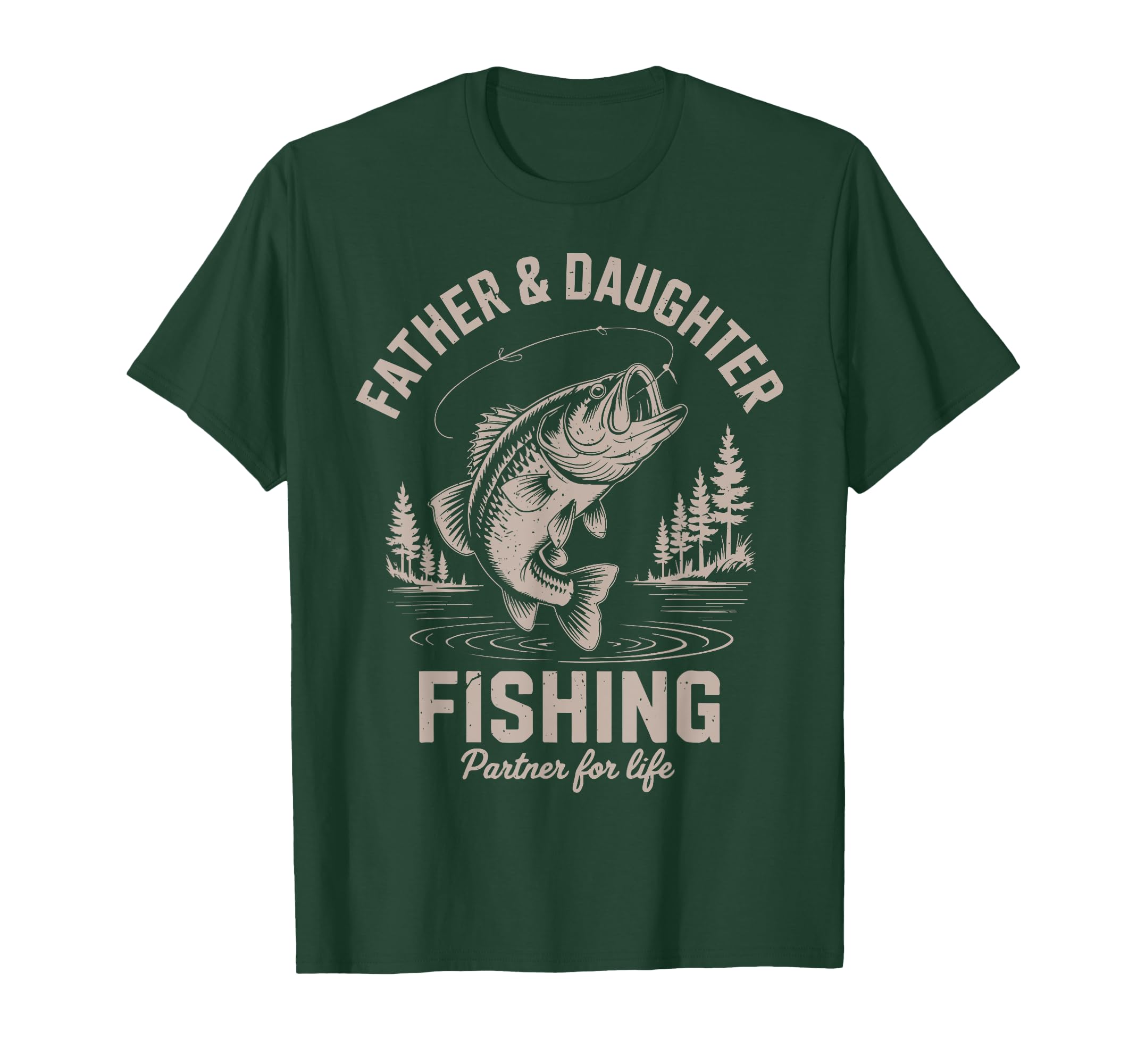 Matching Father Daughter Fishing T-Shirt - Novelty Apparel Men Women - T-Shirt, Sweatshirt, Hoodie