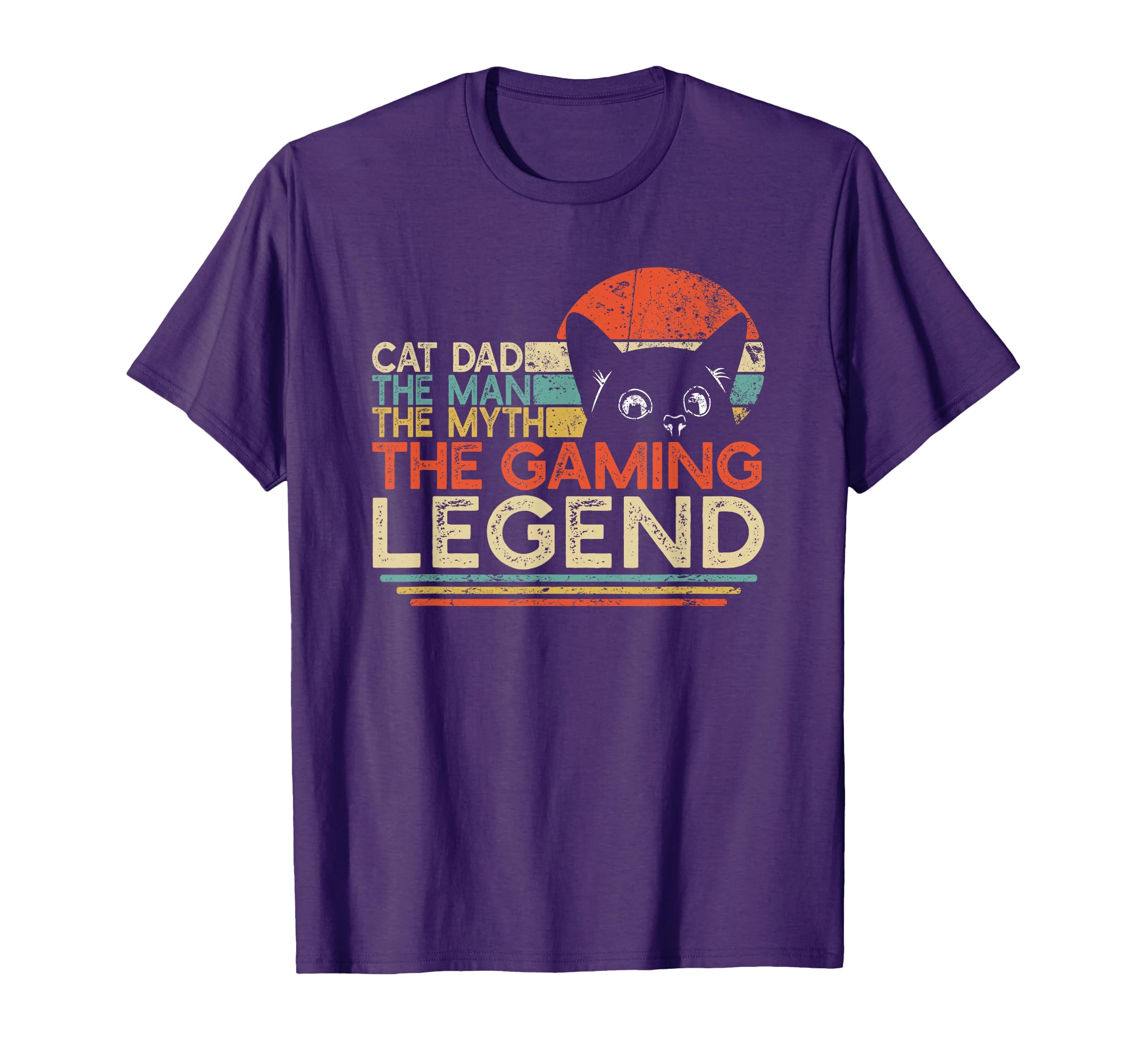 Video Game Player Cat Dad Myth T-Shirt - Casual Everyday Wear Men Women - T-Shirt, Sweatshirt, Hoodie