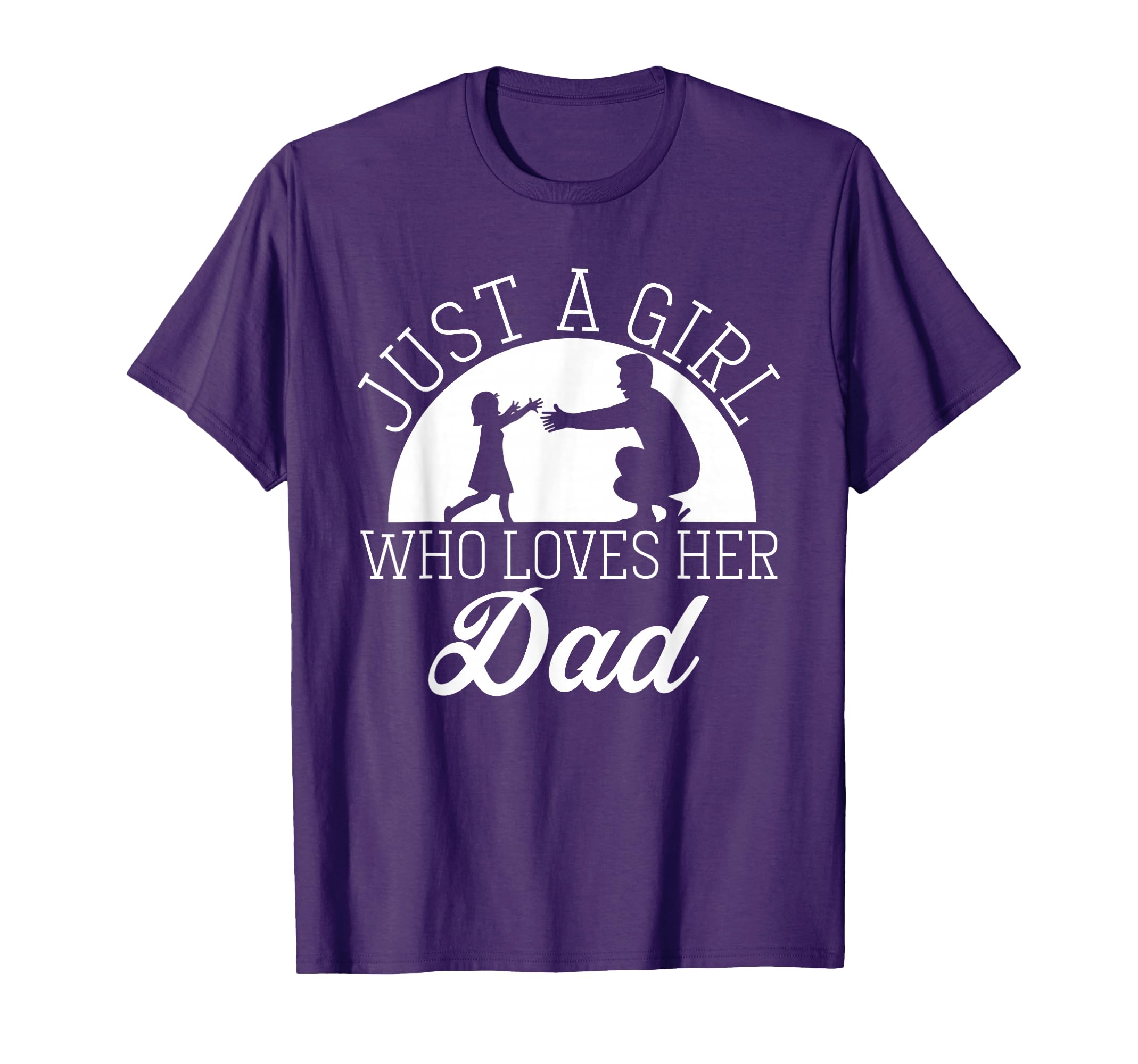 Who Loves Her Dad Daddy Father Papa T-Shirt - Minimalist Print Men Women - T-Shirt, Sweatshirt, Hoodie