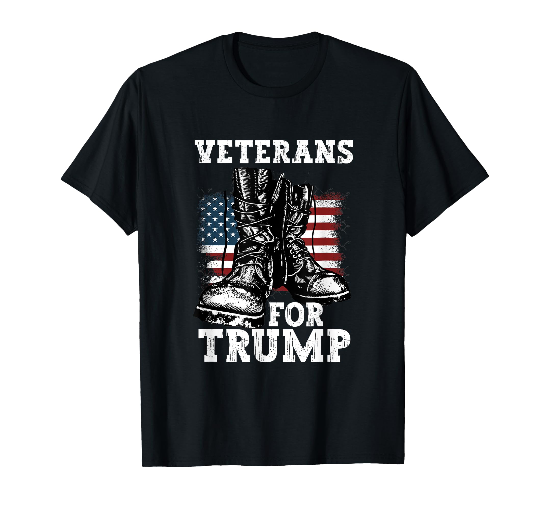 Veterans Trump 2024 American Flag T-Shirt - Novelty Apparel Men Women - T-Shirt, Sweatshirt, Hoodie