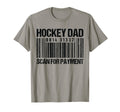 Hockey Dad Scan Payment Barcode T-Shirt - Aesthetic Graphic for Adults - T-Shirt, Sweatshirt, Hoodie
