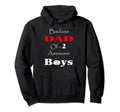 Badass Dad 2 Awesome Baseball Hoodie - Casual Everyday Wear for Adults - T-Shirt, Sweatshirt, Hoodie