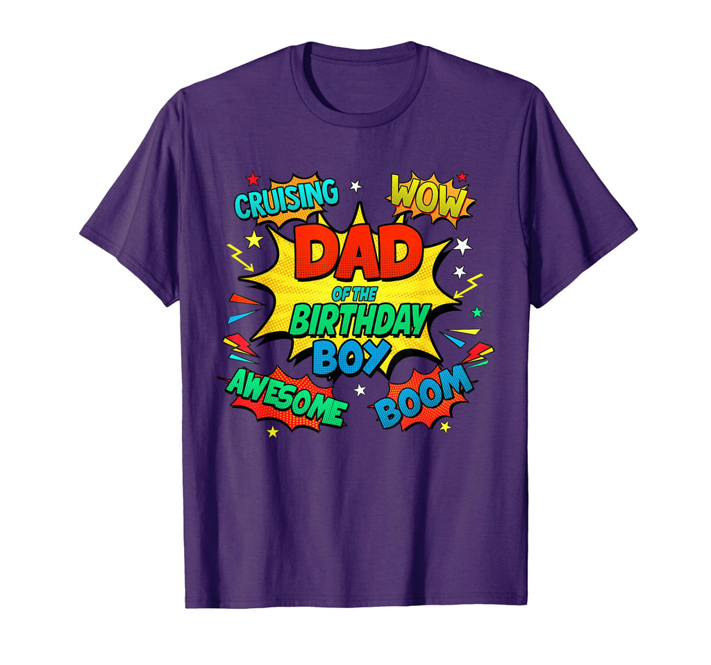 Dad Birthday Father Superhero Comic T-Shirt - Custom Art Print Men Women - T-Shirt, Sweatshirt, Hoodie