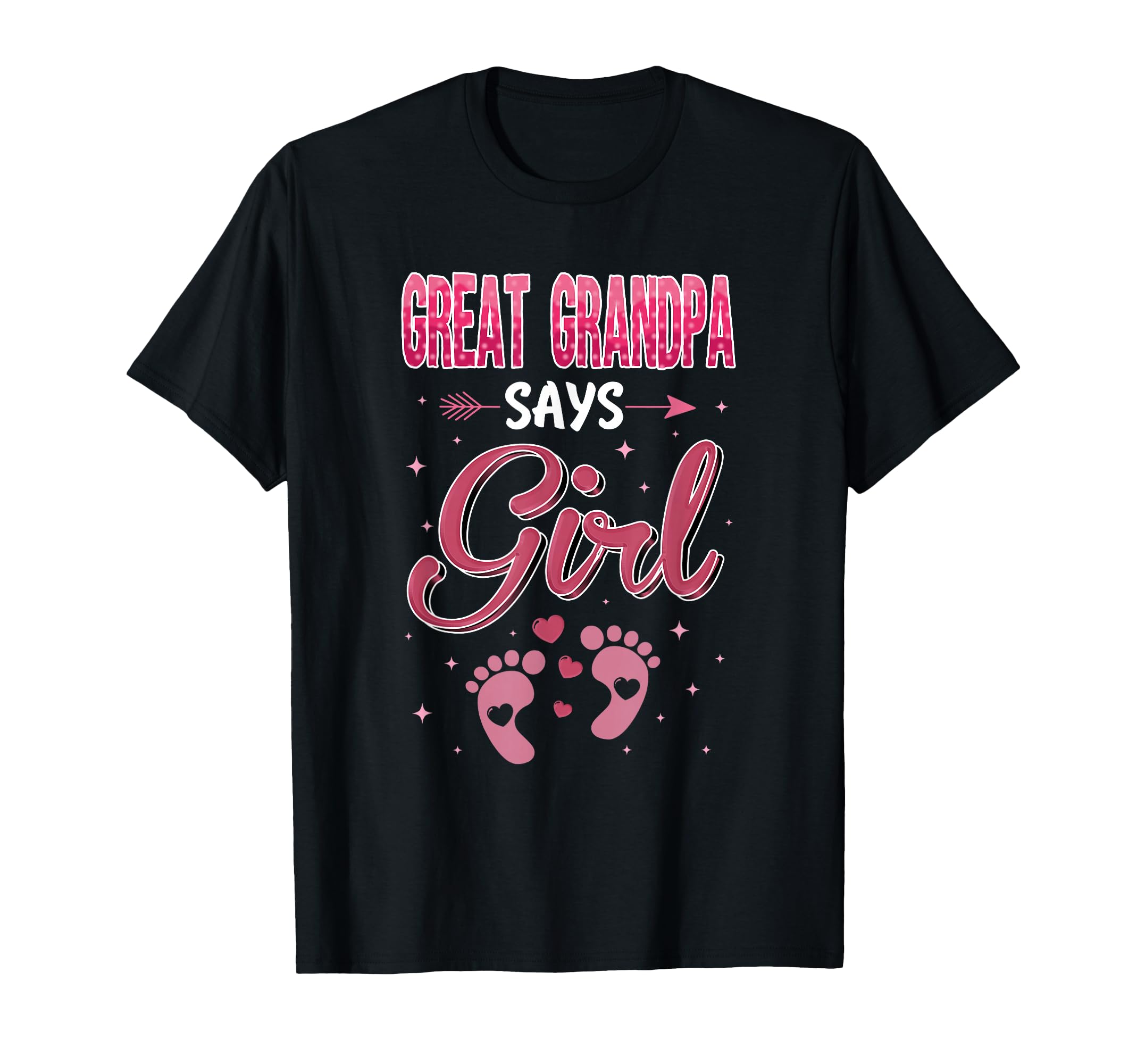Gender Reveal Great Grandpa Says T-Shirt - Custom Art Print Unisex - T-Shirt, Sweatshirt, Hoodie