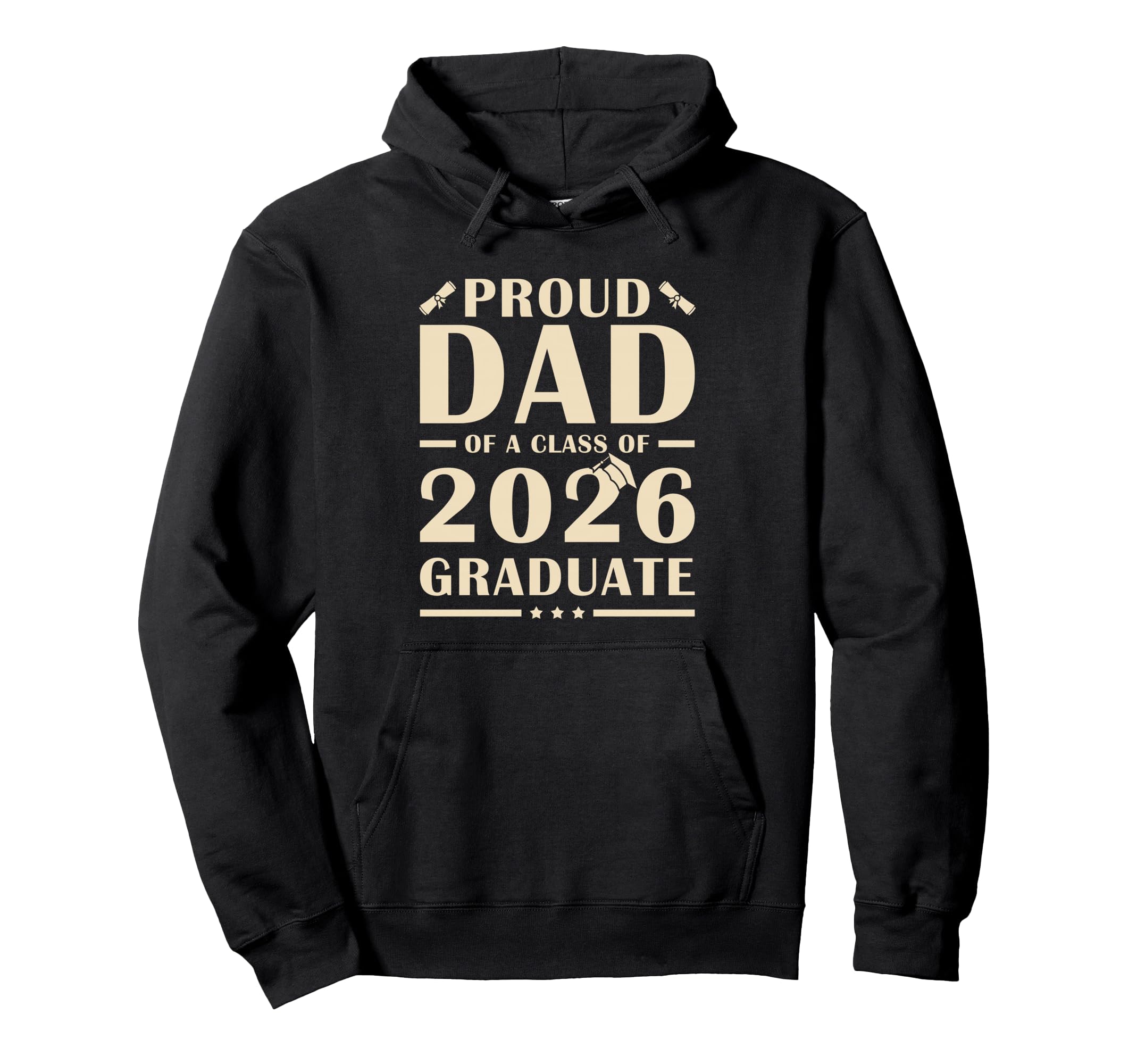 Senior Dad 2026 Proud Dad Class 2026 Hoodie - Minimalist Print for Adults - T-Shirt, Sweatshirt, Hoodie