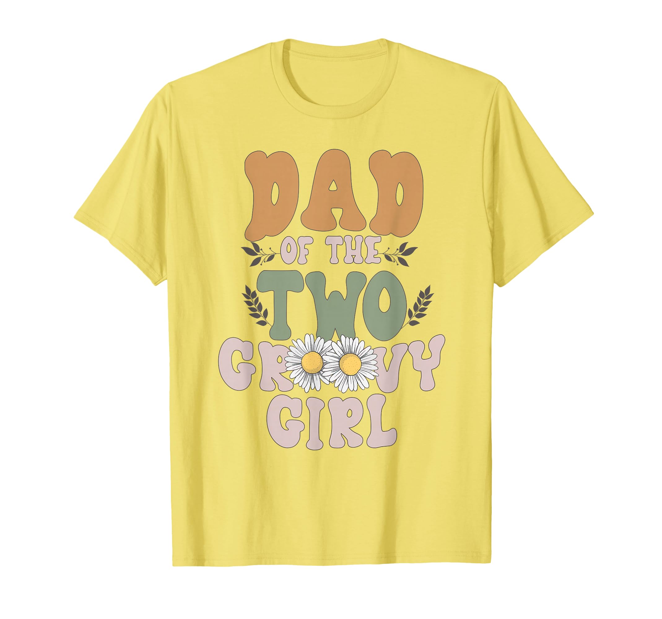Dad Daddy Second Birthday Two Groovy T-Shirt - Trendy Graphic Unisex - T-Shirt, Sweatshirt, Hoodie