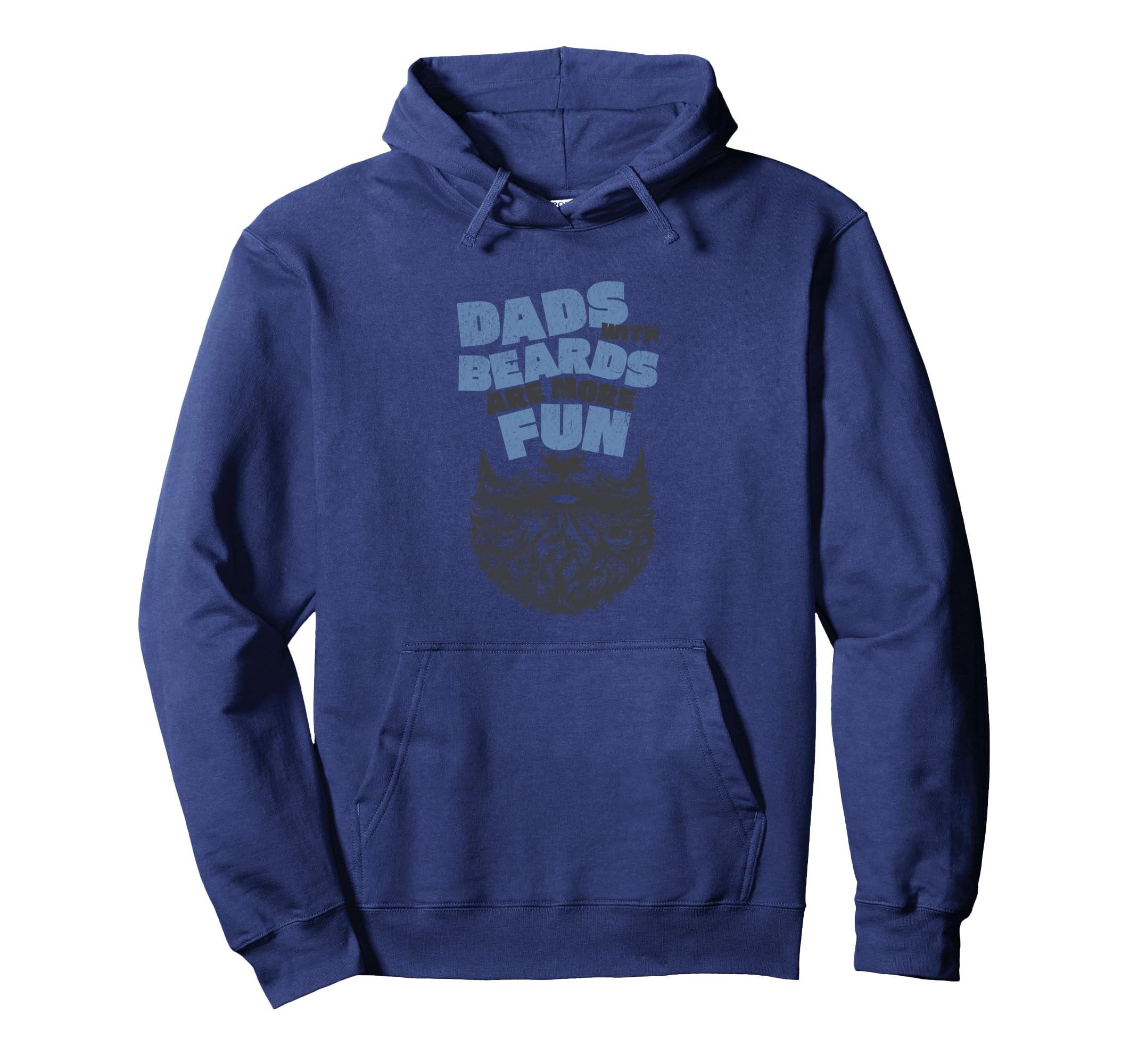 Dads Beards Are More Fun Bearded Hoodie - Aesthetic Graphic for Adults - T-Shirt, Sweatshirt, Hoodie