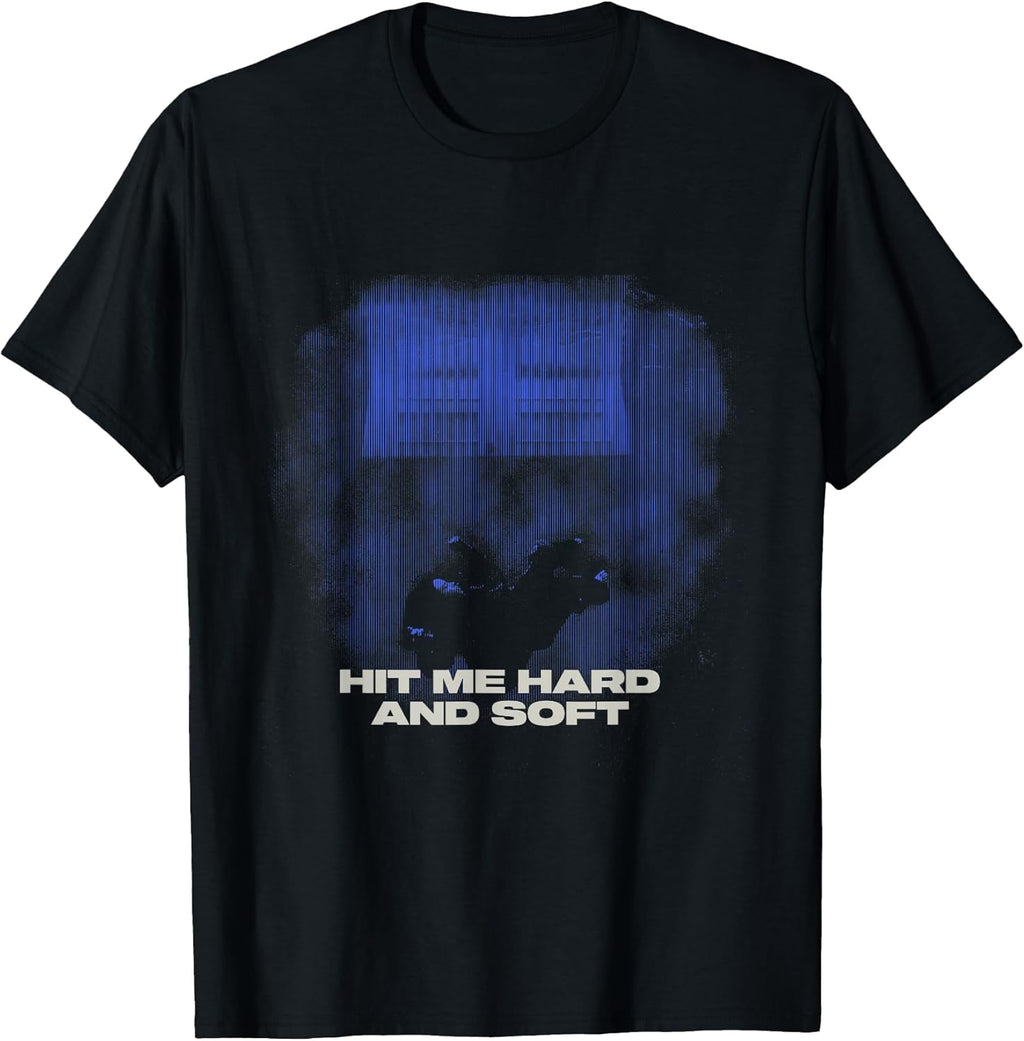 Official Billie Eilish HIT ME Hard and Soft Blue - Adult & Kids T-Shirts, Sweatshirts & Hoodies apparel design preview 1