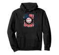 Baseball Us Flag Baseball Lover Dad Hoodie - Streetwear Style for Adults - T-Shirt, Sweatshirt, Hoodie