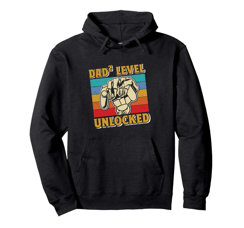 Dad To Be Dad Level Unlocked Twins Father Hoodie - Trendy Graphic Men Women - T-Shirt, Sweatshirt, Hoodie
