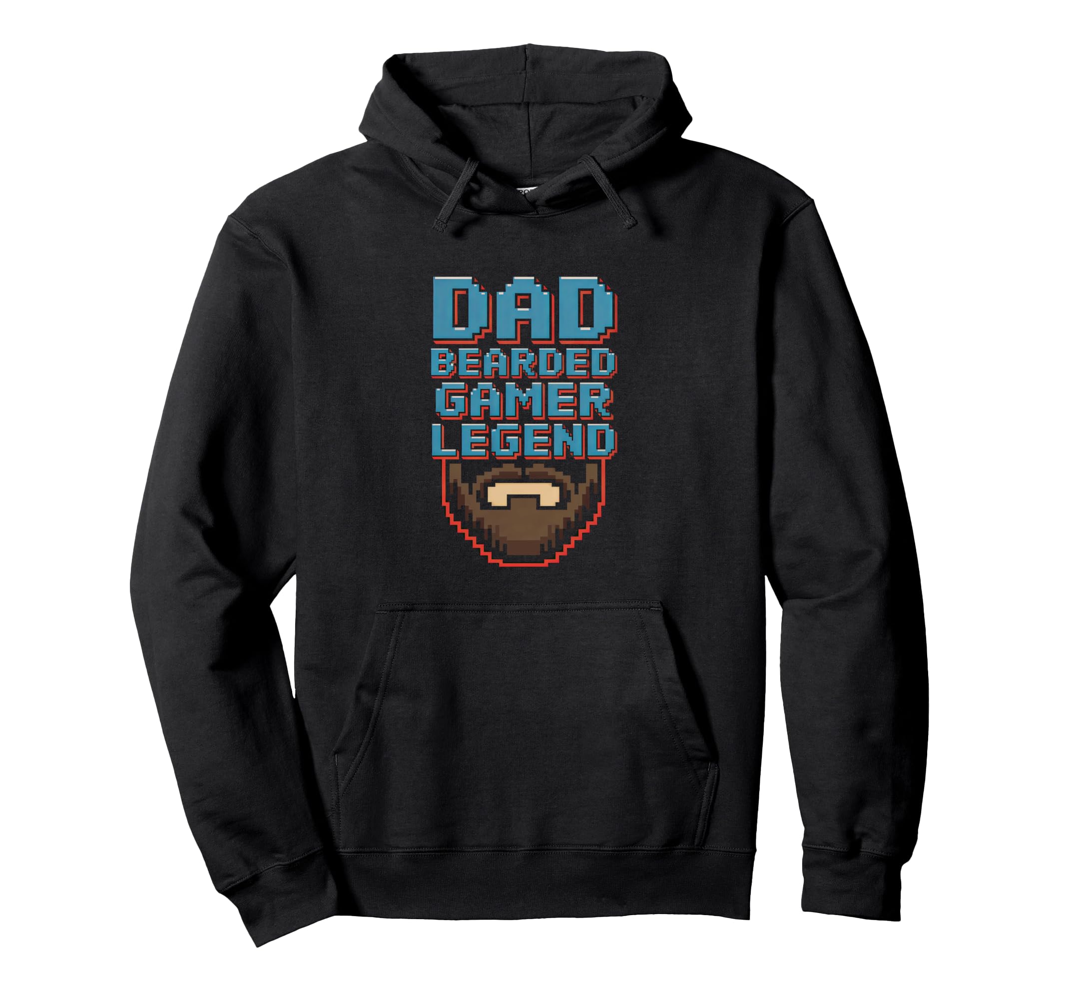 Funny Bearded Gamer Dad Gaming Dad Hoodie - Novelty Apparel Men Women - T-Shirt, Sweatshirt, Hoodie